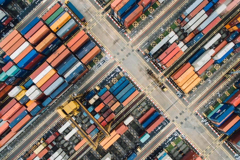 Illustrative photograph of container Van
